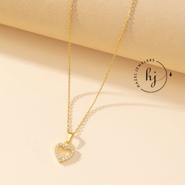 Minimalist Heart Pendant Necklace - Image 3