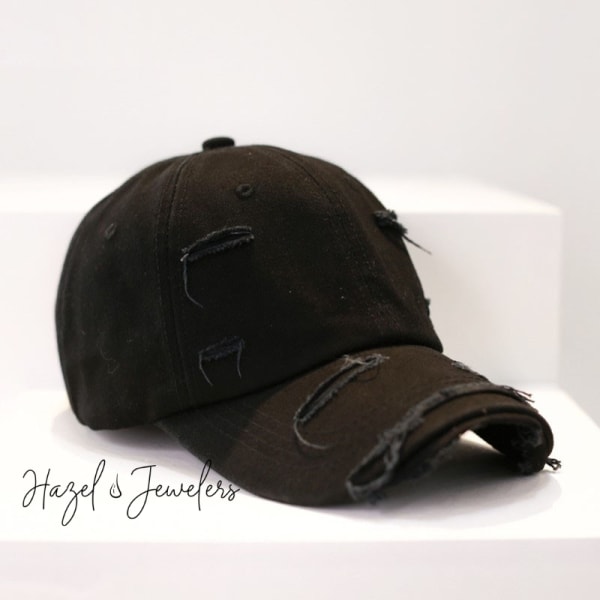 Distressed Baseball Face Cap - Image 7