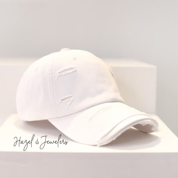 Distressed Baseball Face Cap - Image 8