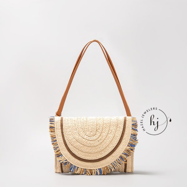 Envelope Style Straw Bag