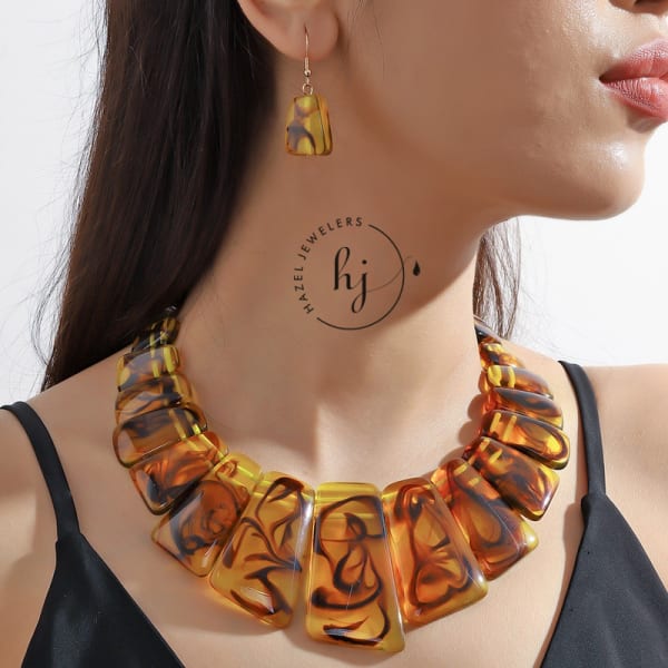 Geometric Vintage Jewelry Set