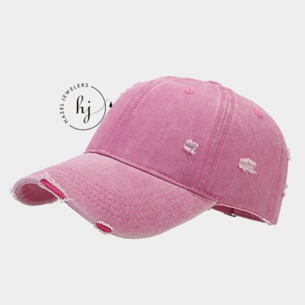 Unisex Distress Baseball Face Cap - Image 12