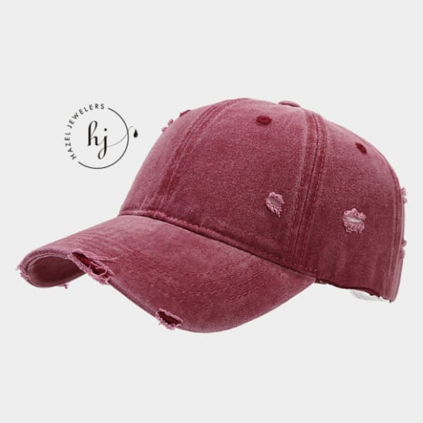 Unisex Distress Baseball Face Cap - Image 9