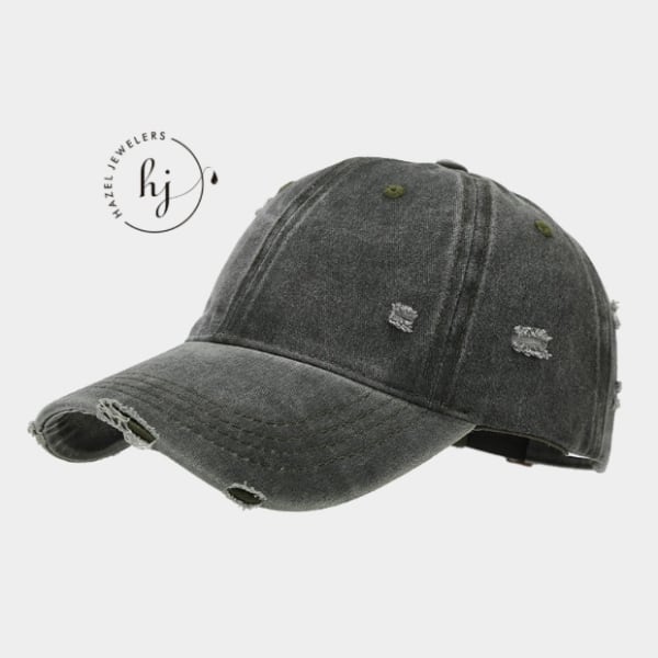 Unisex Distress Baseball Face Cap - Image 6
