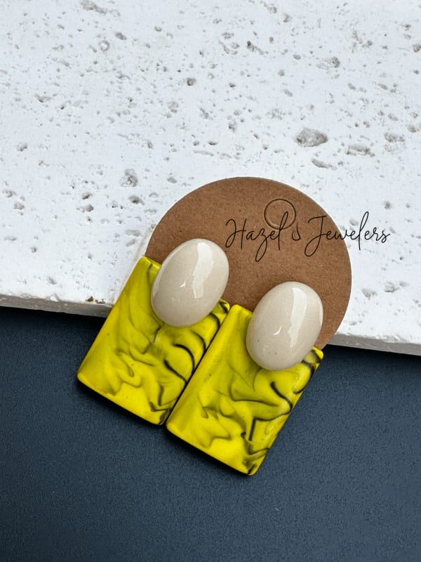 French Style Acrylic Earrings - Image 2