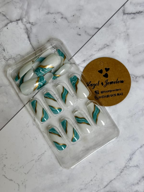 Pack Of 24 Press-On Nails (kindly Read Description Below)