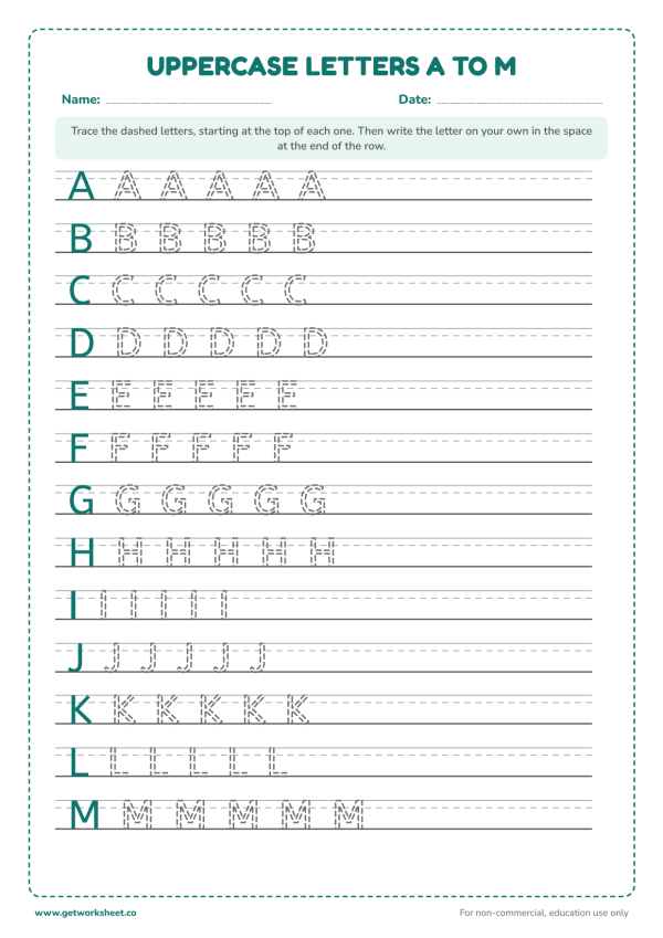 Free handwriting worksheets – free printable worksheets preview
