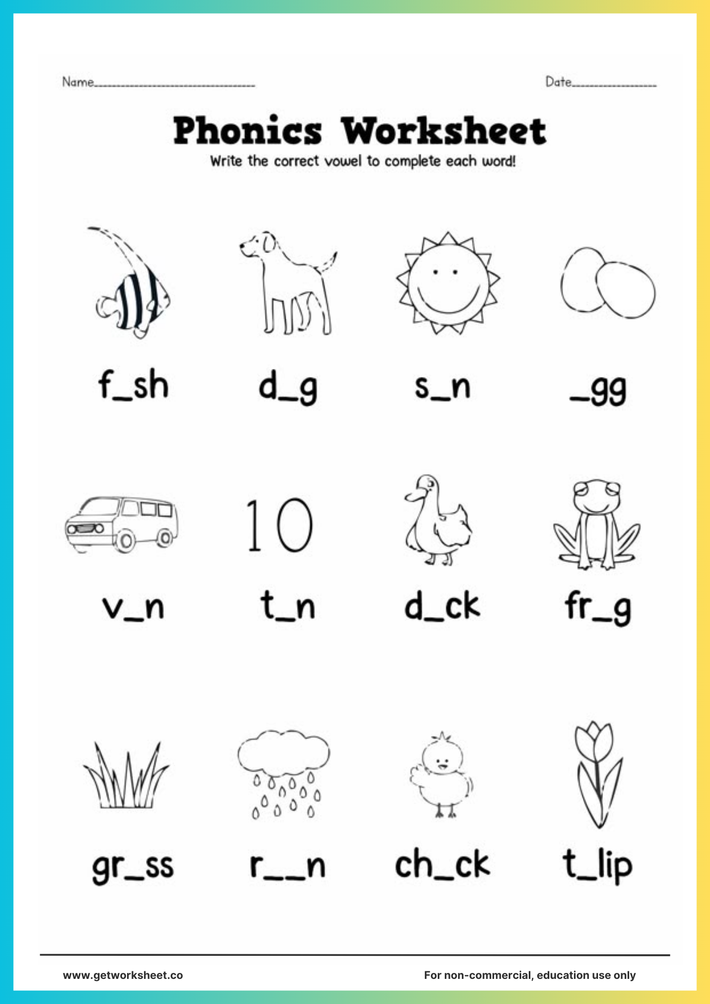 Free phonics worksheets Worksheets | Get worksheet free-phonics-worksheets-worksheets-get-worksheet