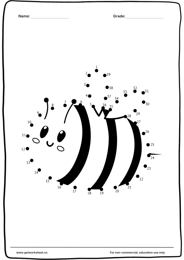 Free connect the dots printable worksheets – free printable worksheets preview