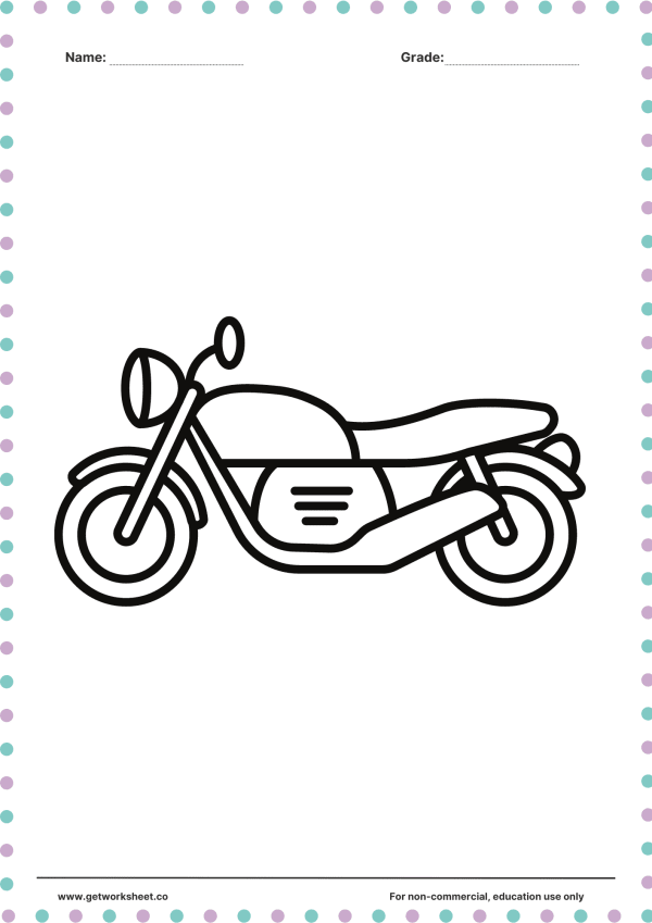 Free printable vehicle coloring pages – free printable worksheets preview