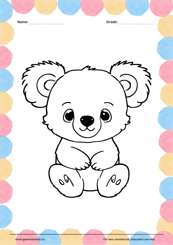 Free printable animal coloring pages – free printable worksheets preview