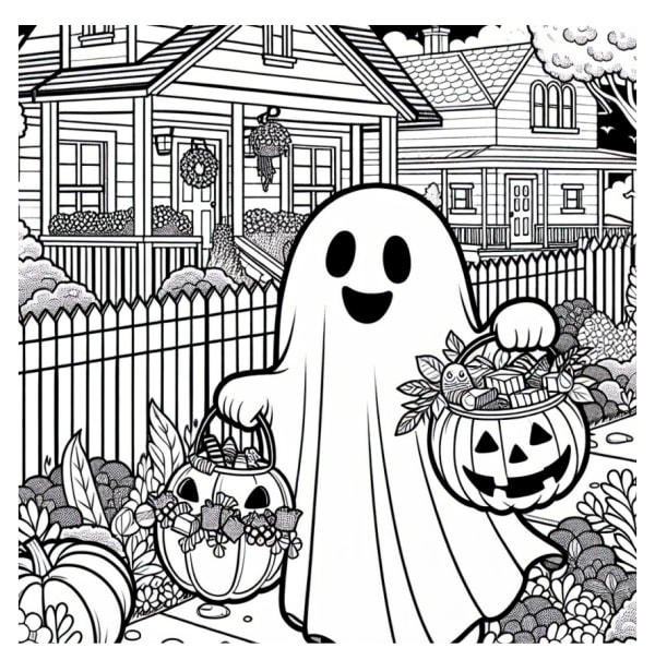 Free Halloween coloring pages – free printable worksheets preview