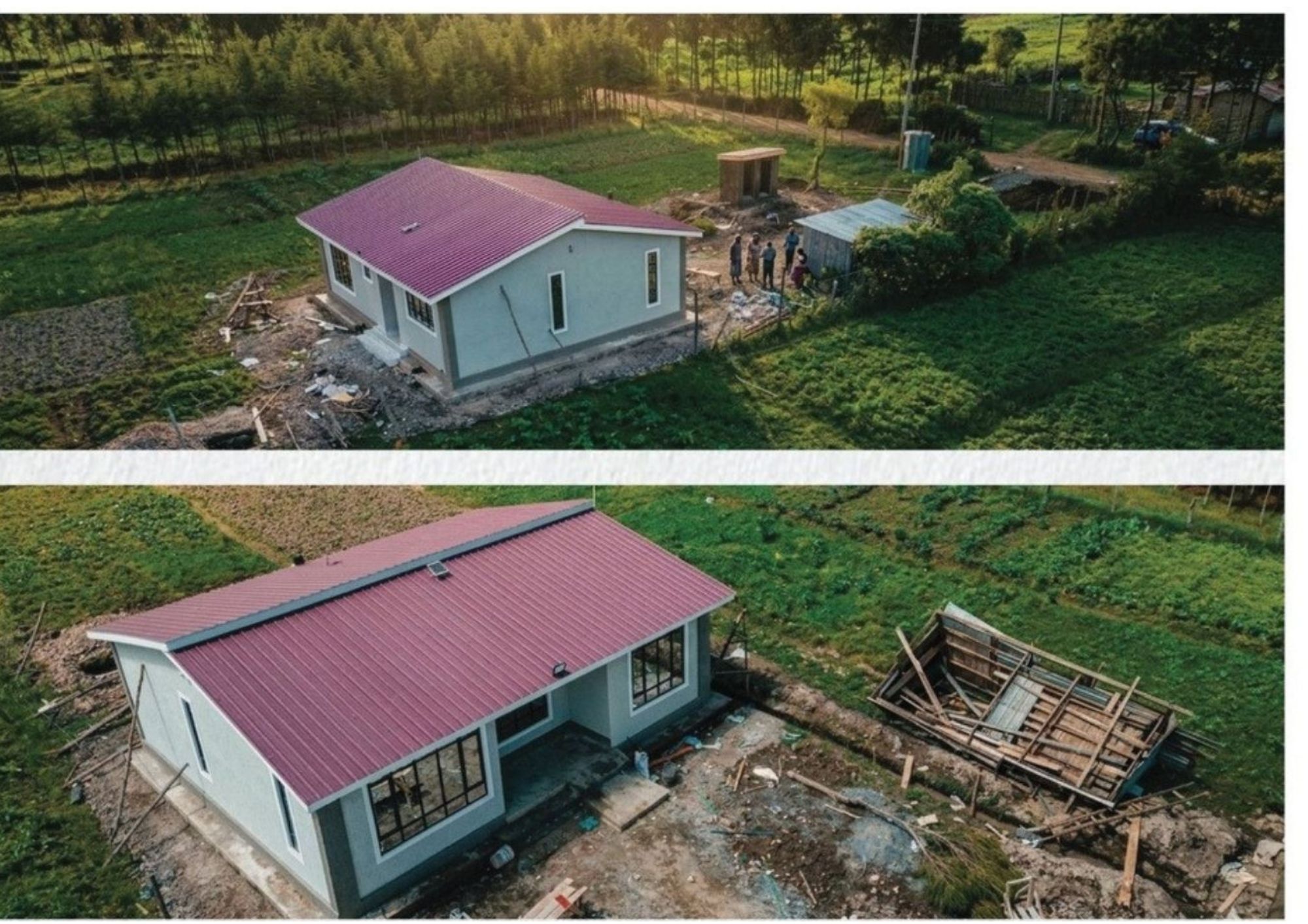 2 bedroom Fully Precast with a Skillion Roof