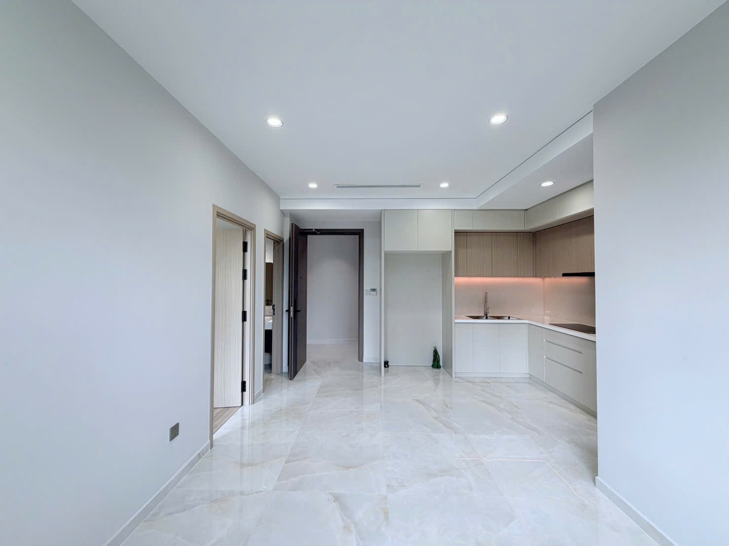 Layout mặt bằng căn hộ 1 phòng ngủ Phú Mỹ Hưng Harmonie