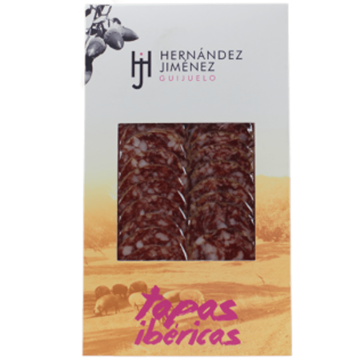 Loncheado a máquina · Chorizo ibérico de bellota · Hernández Jiménez