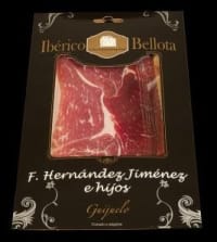 Loncheado a máquina · Jamón bellota ibérico 75% DOP · 5 sobres × 100 g
