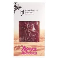 Loncheado a máquina · Jamón de cebo ibérico 50% raza ibérica · Hernández Jiménez