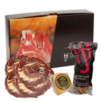 Lote regalo · Jamón de bellota loncheado, lomito y queso · Hernández Jiménez