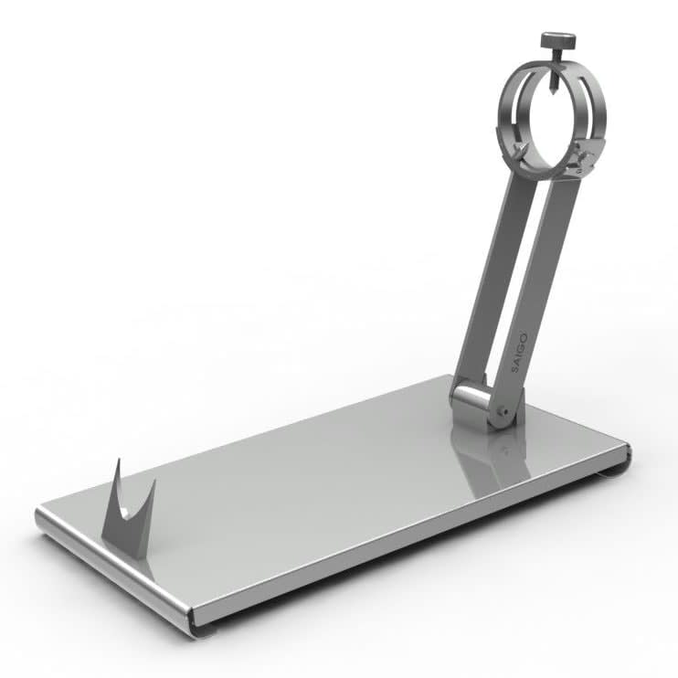 Soporte jamonero profesional Saigo S-HB3-BG · acero, giratorio 360°