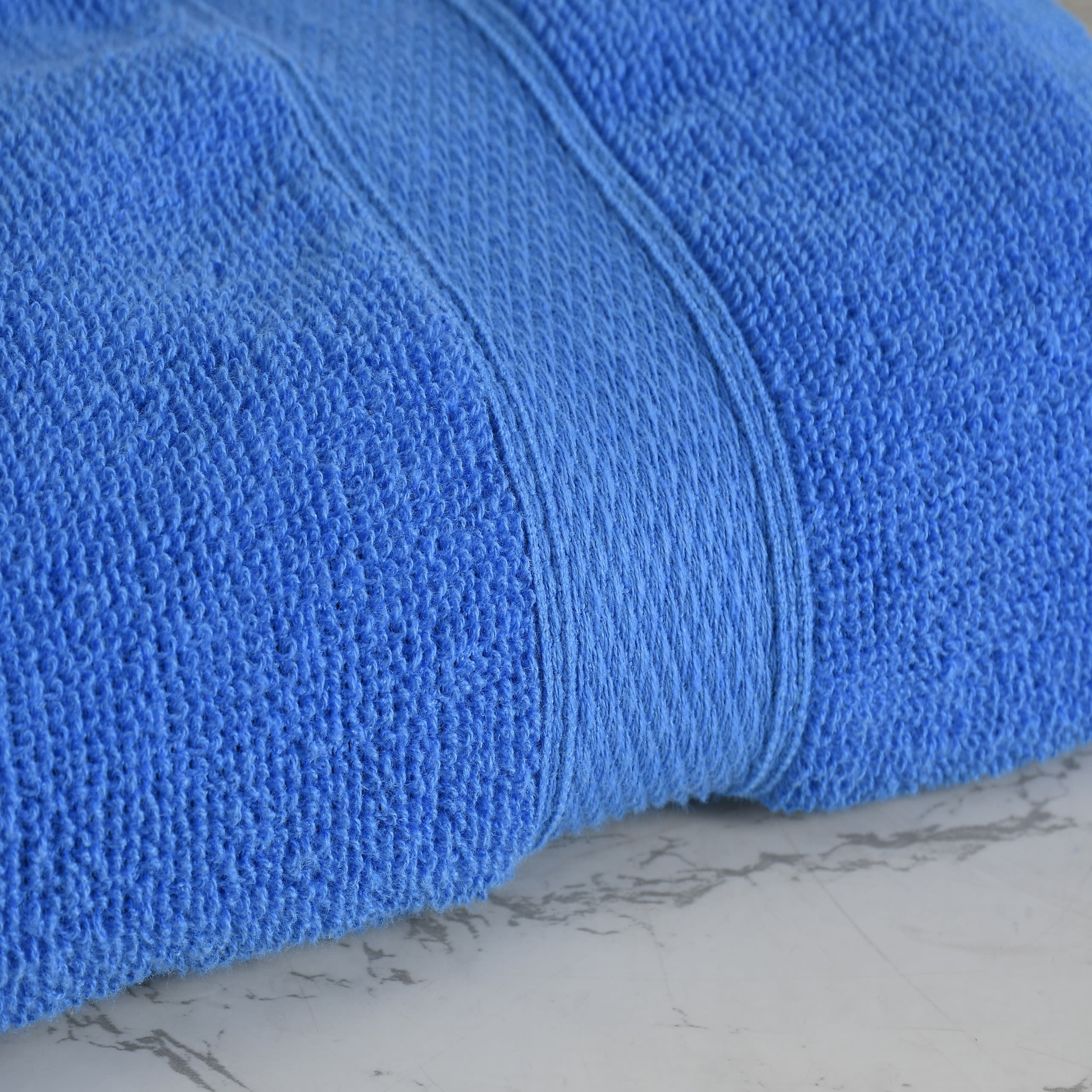 Cotton Paradise Bath Towel 480 GSM Bath, Beach, Hair, Sport Towel 100% Premium Cotton in SkyBlue (Set of 2) -Aroma Towels