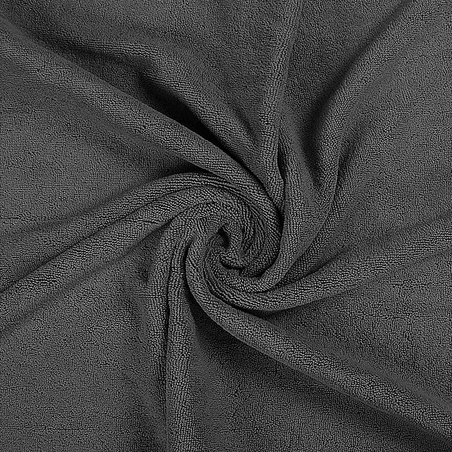 Ultra Soft 100% Cotton Premium Quality Bath Towel For Men & Women in Grey ( Pack of 4 pcs ) - Aroma Towels