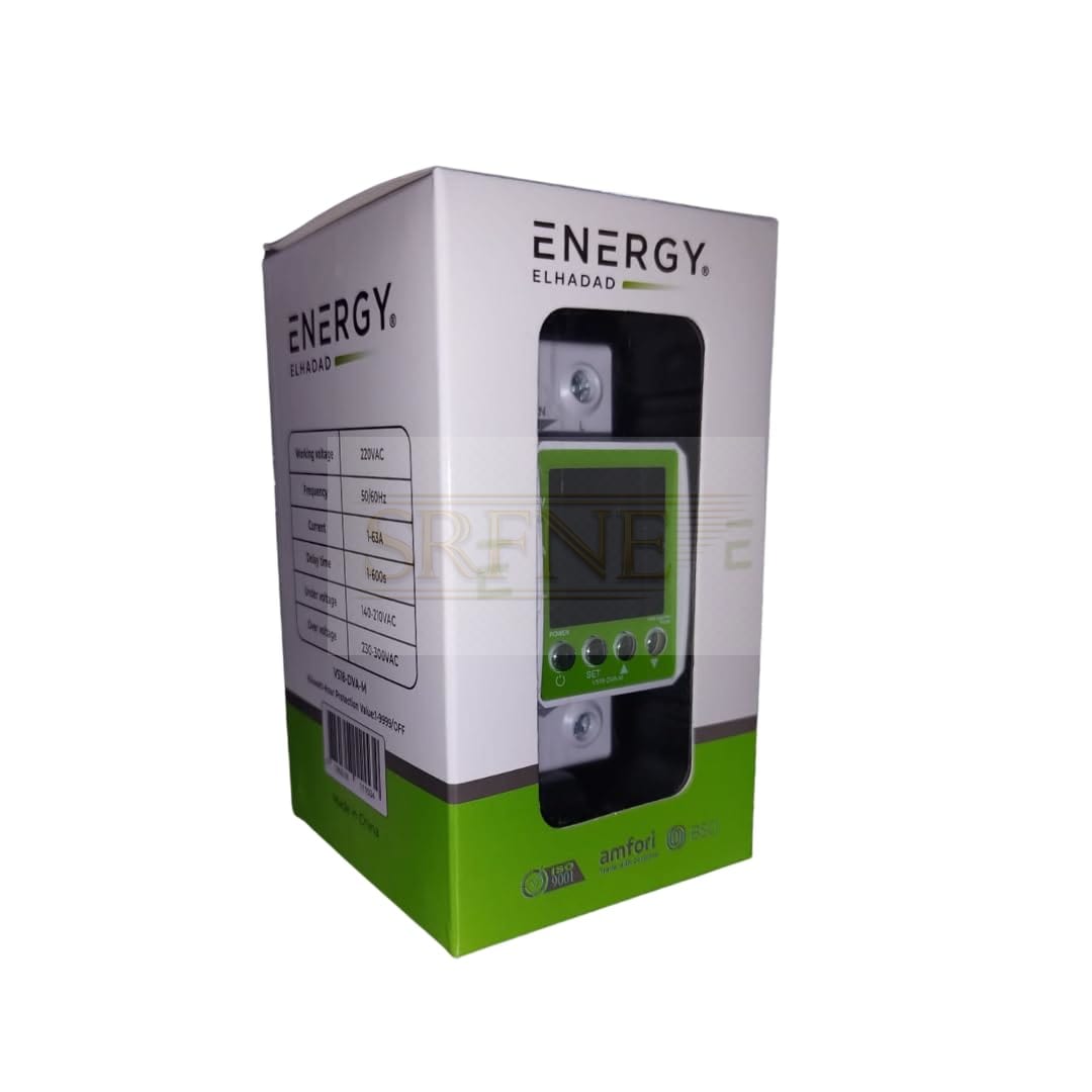 Adjustable Voltage & Current Protector 63A 2fas