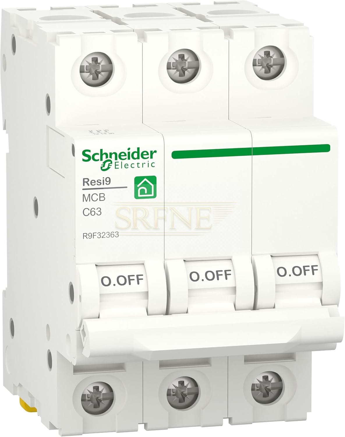schneider Electric R9F32363 3-Pole 63A Miniature Circuit Breaker MCB C-Curve 4500A