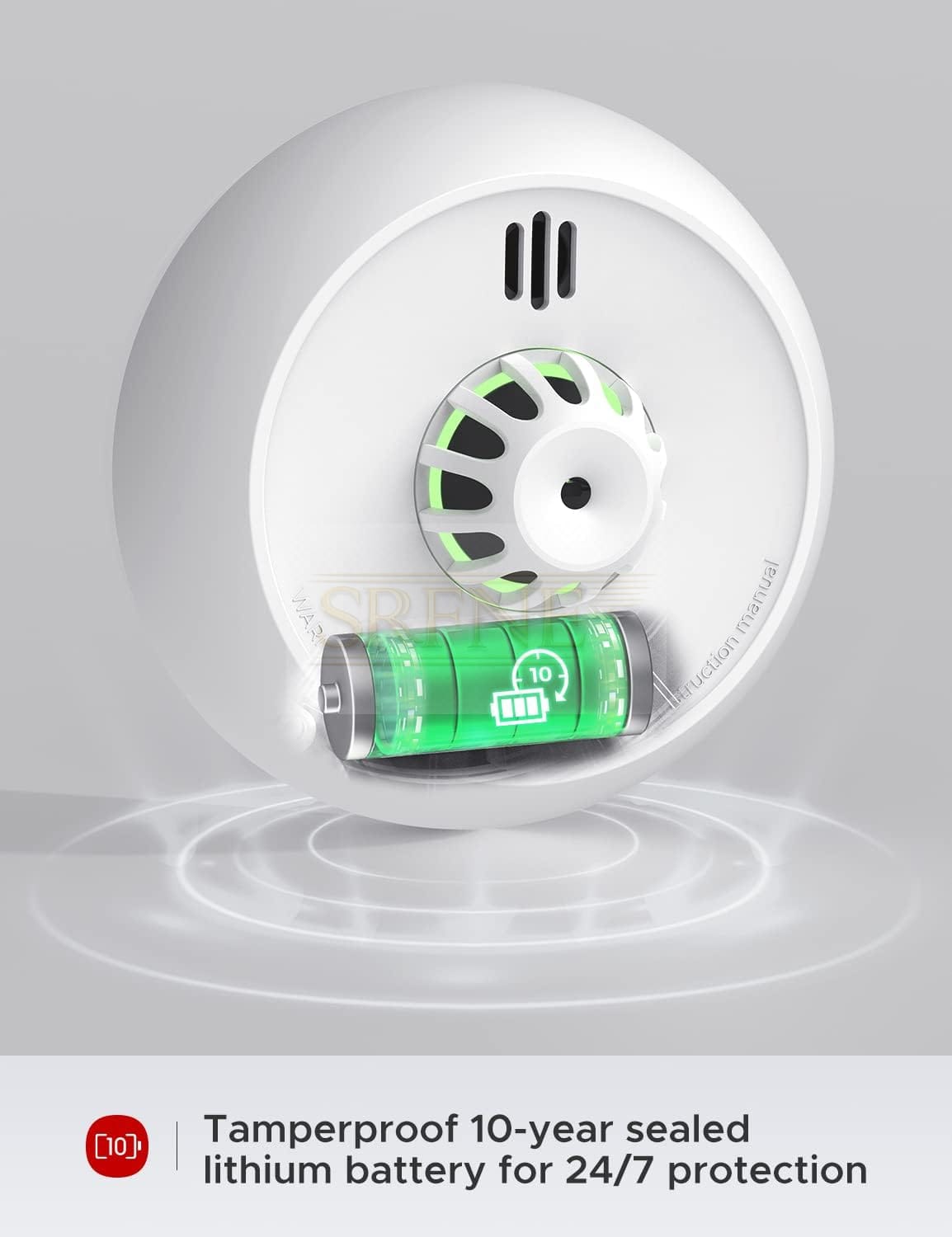 X-Sense Wireless Interlinked Heat Alarm with 10-Year Sealed Battery and Easy Setup, Compliant with Scottish Law, Conforms to BS EN 5446, Interconnects with X-Sense Link+ Series Alarms, XH02-W, 1-Pack