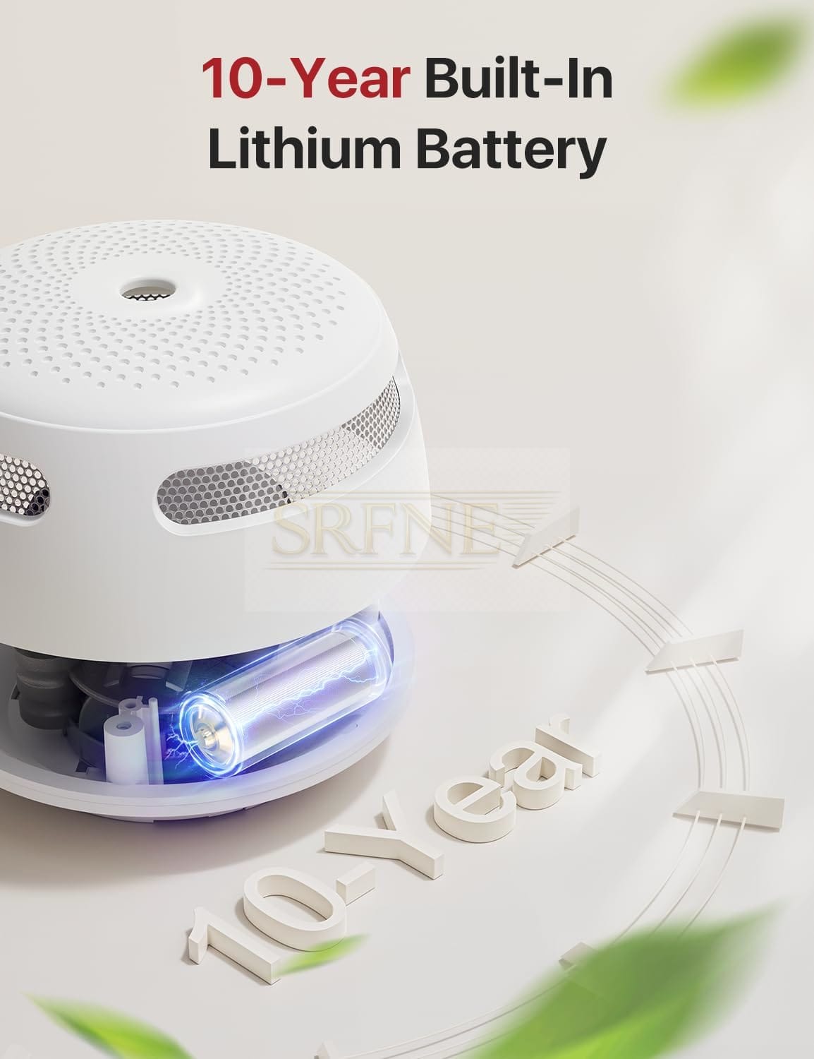 X-Sense Mini Smoke Detector with 10 Years Battery Life, Smoke Detector Complies with Standard EN 14604, Fire Detector with Photoelectric Sensor, XS01, Pack of 1
