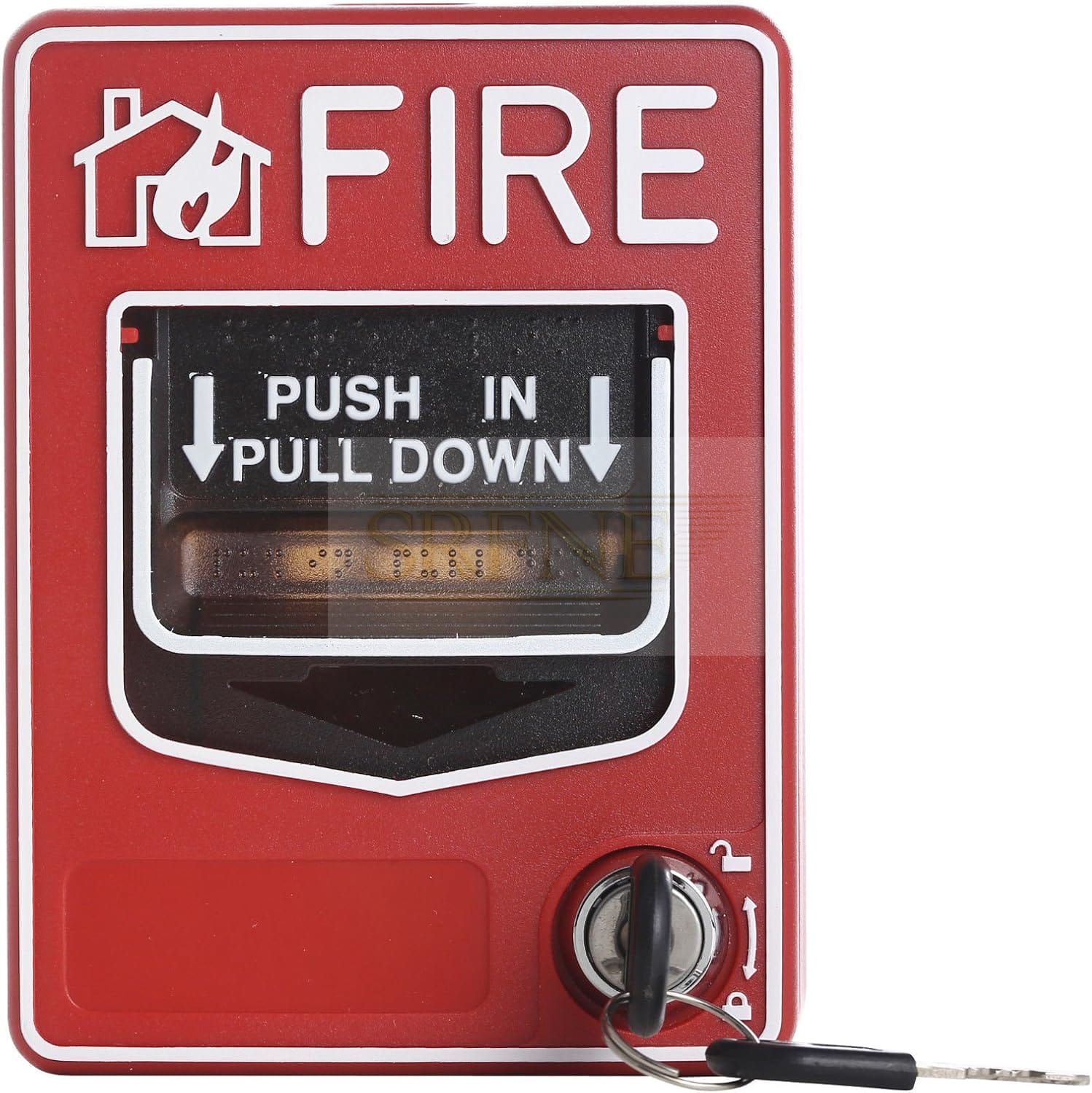 UHPPOTE Wired Emergency Fire Alarm Station 9-28VDC Conventional Dual Action Manual Call Point