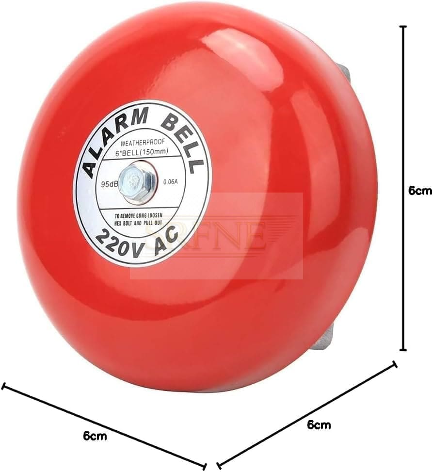 AspidaWorks® Wall-Mounted Fire Alarm Bell, 220AC