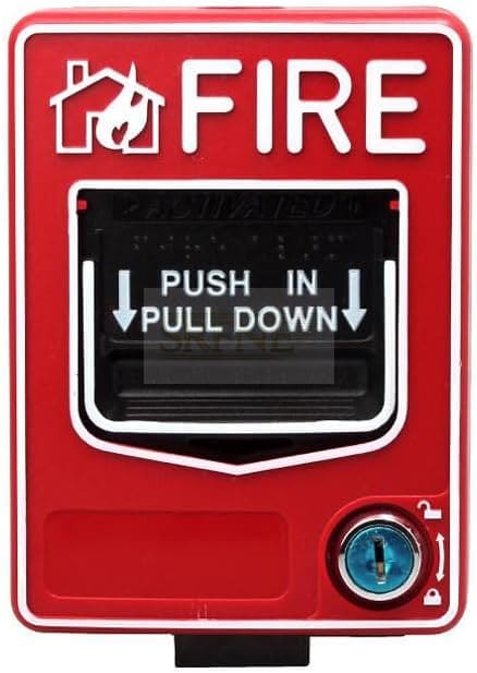 AspidaWorks® Conventional Manual Call Point, with Key Reset, Push in Pull Down