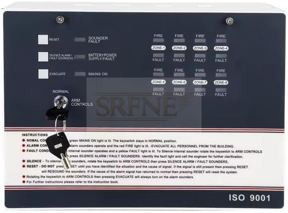 AspidaWorks® Conventional Zone Fire Alarm Control Panel, 8 Zone
