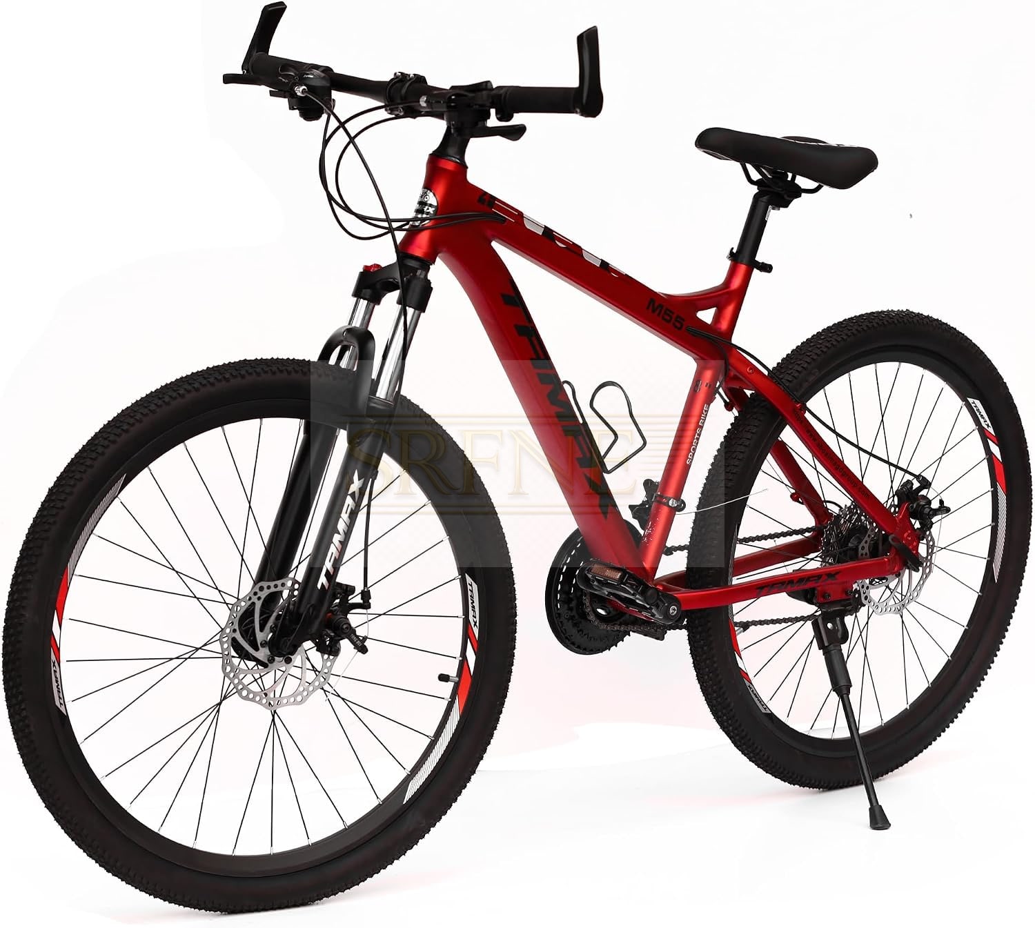 Tomax M55 Aluminum Frame 24 Speeds Bicycle, 26-Inch Wheel Diameter, RedBlack