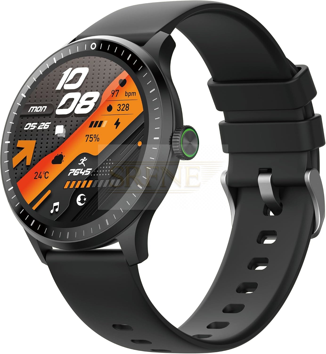 Oraimo Watch 6RN OSW-825N, 1.39 TFT Display, Bluetooth Calling – Black