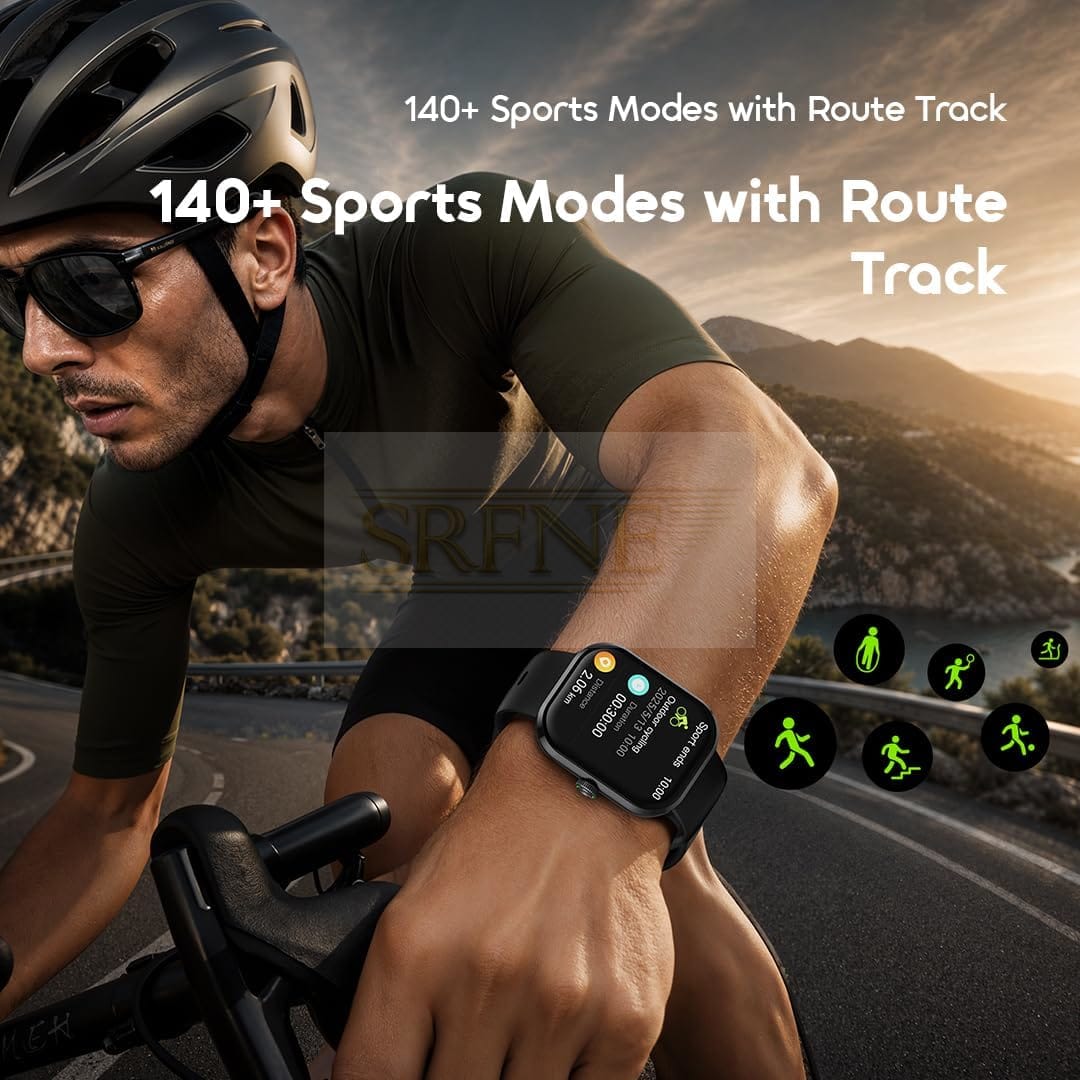 Oraimo OSW-8004N Smart Watch, 1.83 Display, Bluetooth Calling – Black