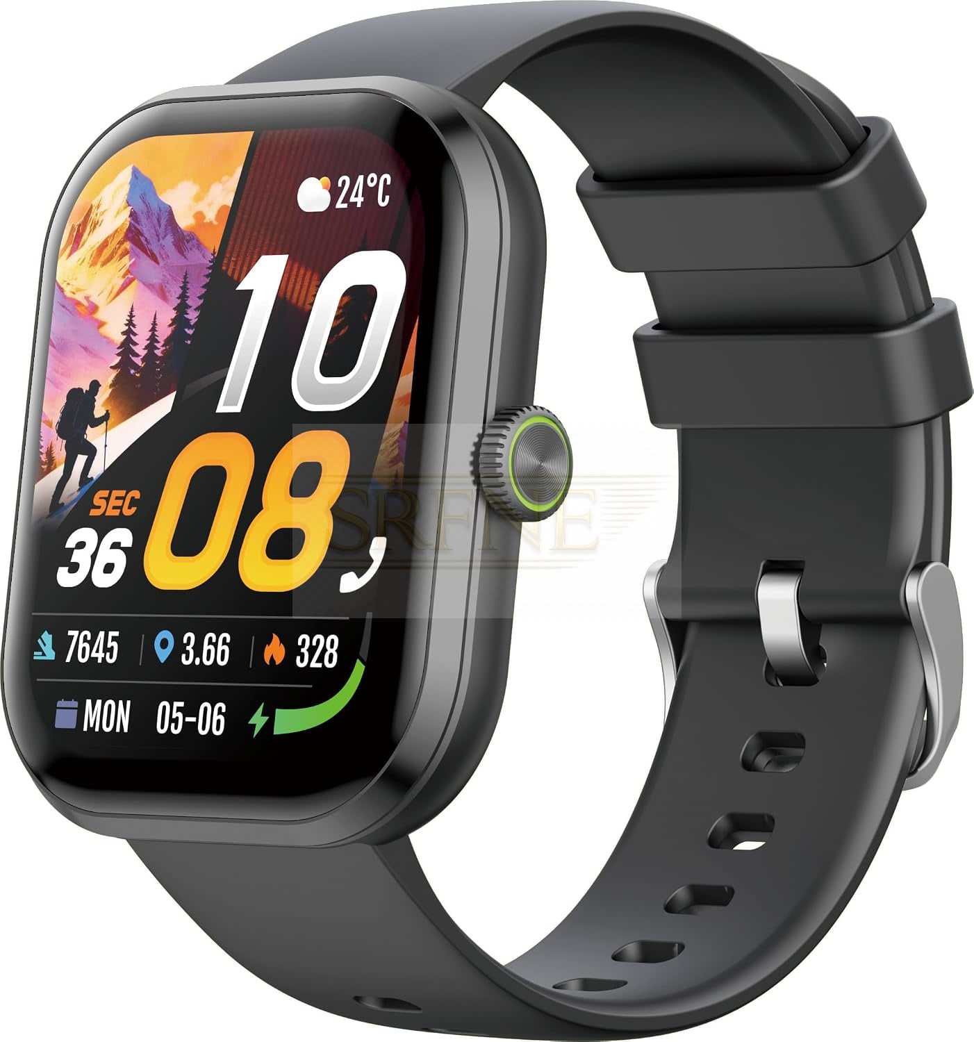 Oraimo OSW-8004N Smart Watch, 1.83 Display, Bluetooth Calling – Black