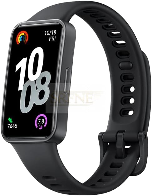 HUAWEI Band 10 Smart Watch, Metallic Design and Comfortable Wearing, Pro-level Sleep Analysis, Emotional Health Aid, 100 Workout Modes, Robust Battery Life, IOS and Android, Black