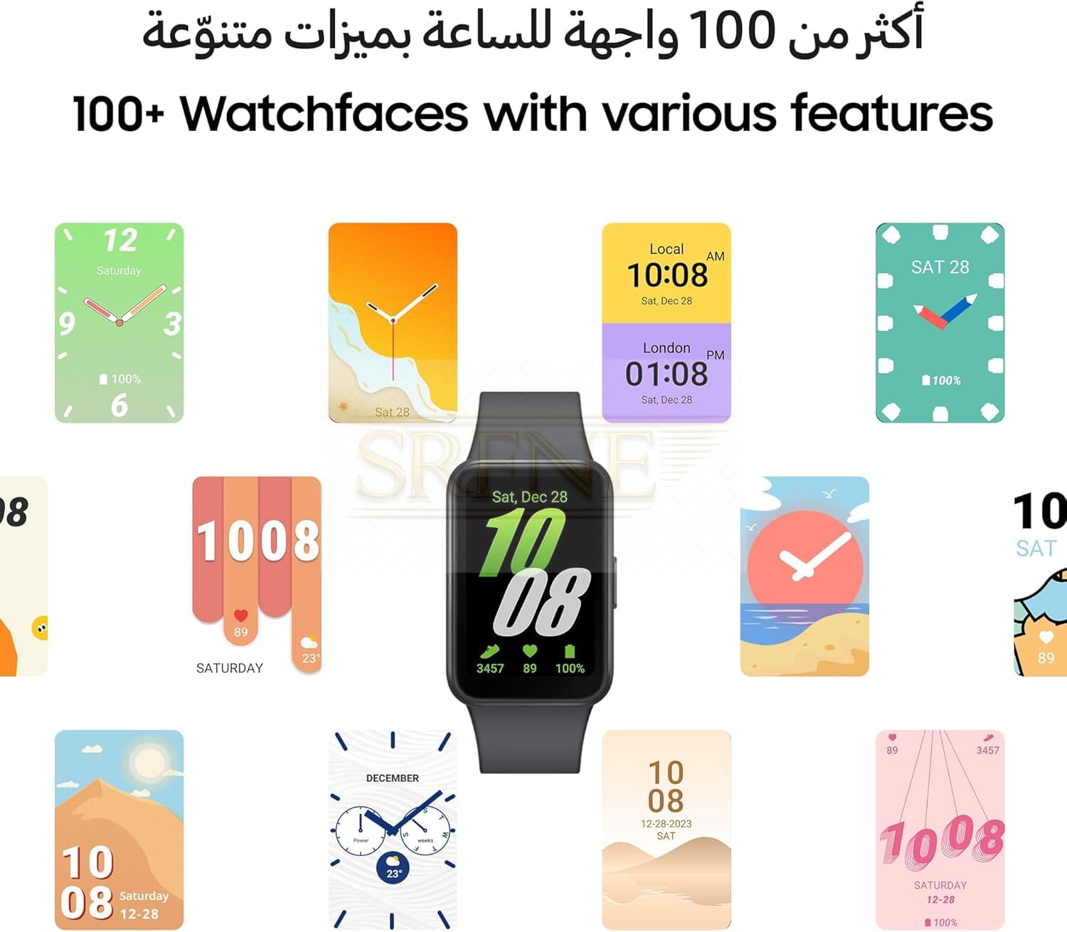 Samsung Galaxy Fit3 Smartwatch, Exercise and Sleep Tracking, Fall Detection, Bluetooth, 40mm, Gray