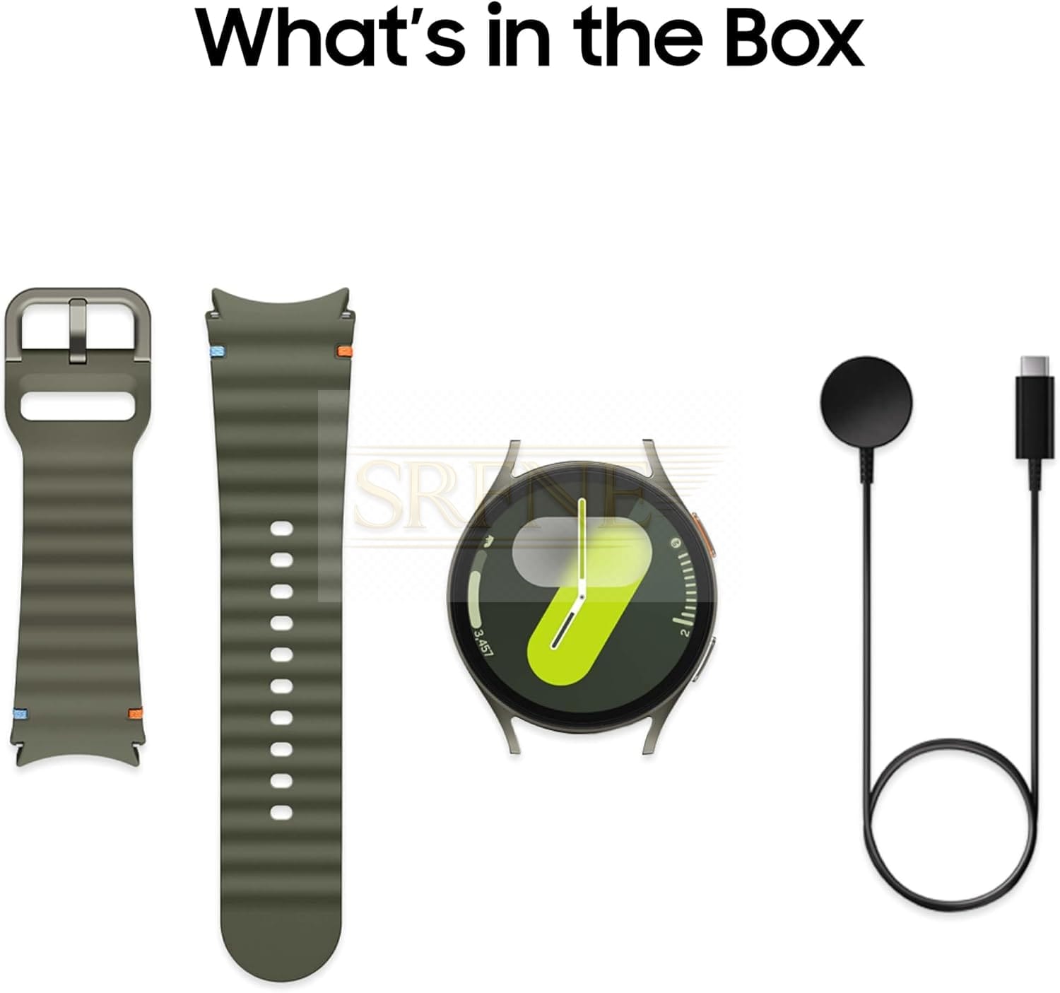 Samsung Galaxy Watch 7 44mm AI Smartwatch w 1.5 AMOLED, Wear OS 5, LTE, Wi-Fi, Bluetooth, Heart Rate, Sleep Apnea & GPS Fitness Tracker International Model L315 wFast Charger, Intl Green