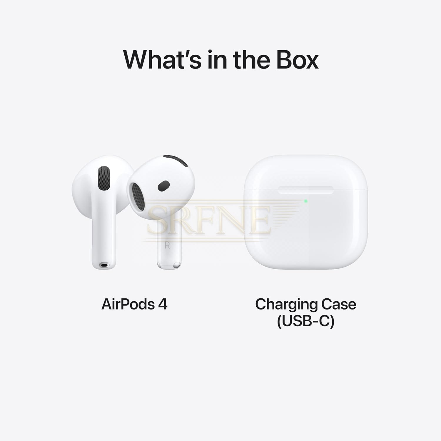Apple AirPods 4 Wireless Earbuds, Bluetooth Headphones, Personalized Spatial Audio, Sweat and Water Resistant