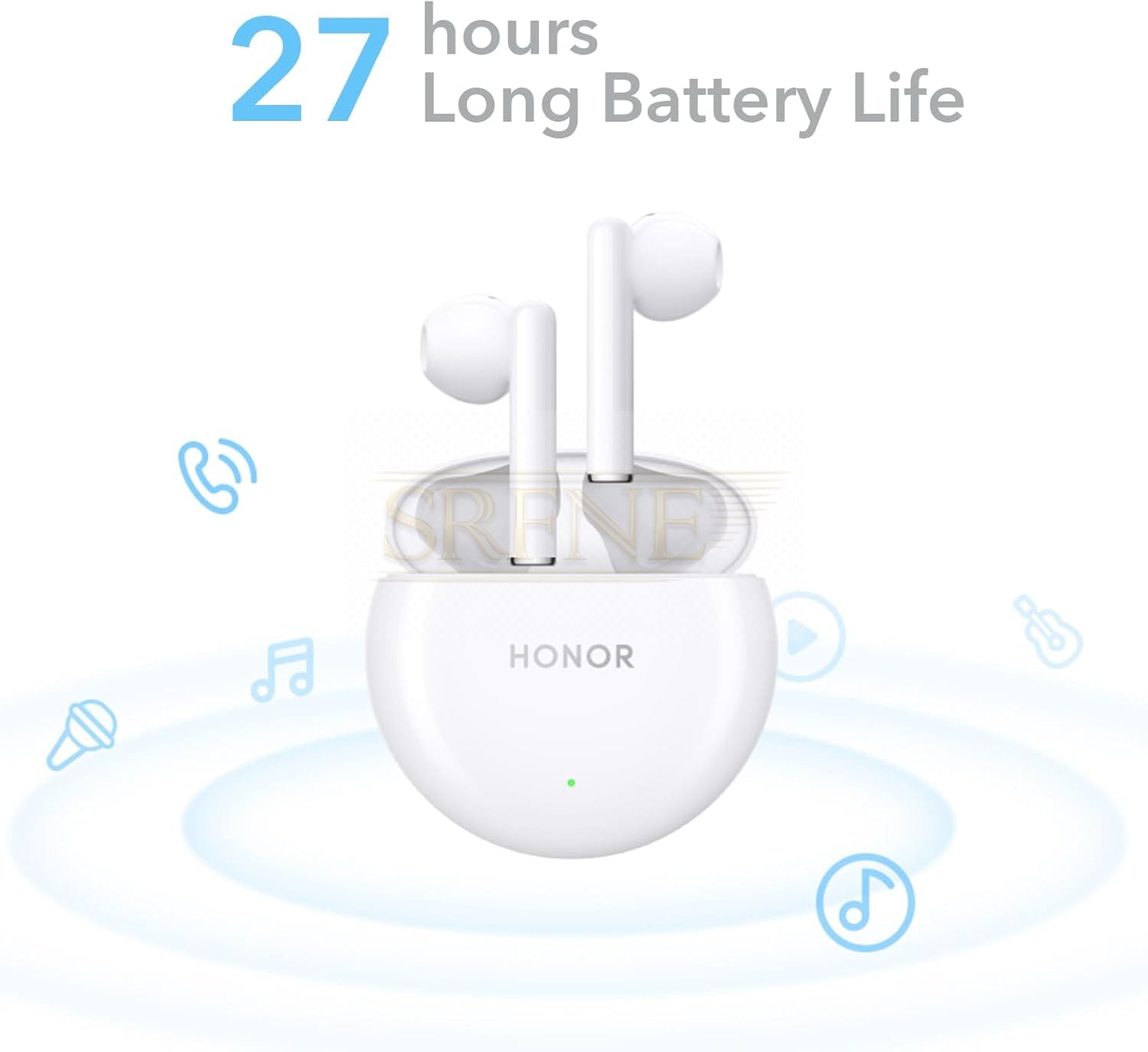 HONOR Earbuds X5, Bluetooth Earbuds 5.2 with Microphone, 27 Hours Bluetooth Listening
