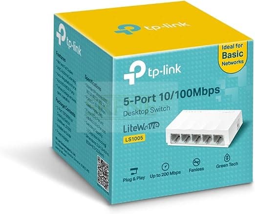 TP-LINK LS1005 Desktop Switch, 5 Ports – White
