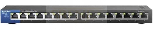 Linksys 16-Port Desktop Gigabit Switch (LGS116)