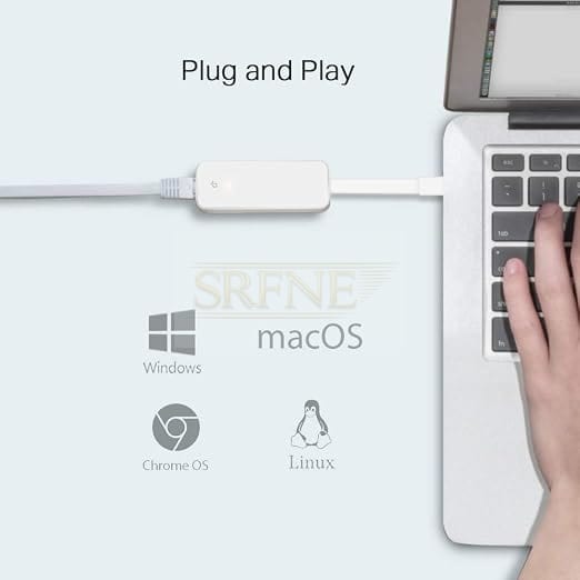 TP-Link UE300C USB Type-C to RJ45 Gigabit Ethernet Network Adapter, USB 3.0 ideal for Ultrabook, Chromebook, Laptop