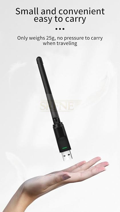 USB WiFi Adapter for PC and Laptop, Wireless Dongle with Rotatable Antenna