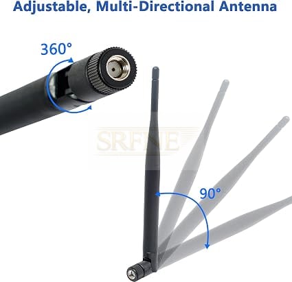 RP-SMA WiFi Antenna 6dBi Dualband 2.4GHz 5.8Ghz MIMO Antenna for WiFi Router