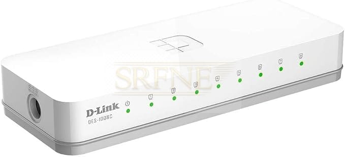 D Link DES 1008C 10100 Mbps Unmanaged Switch Network Switch