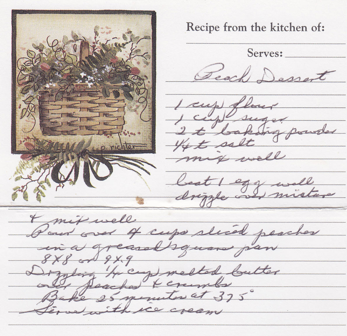Mom's recipe box
