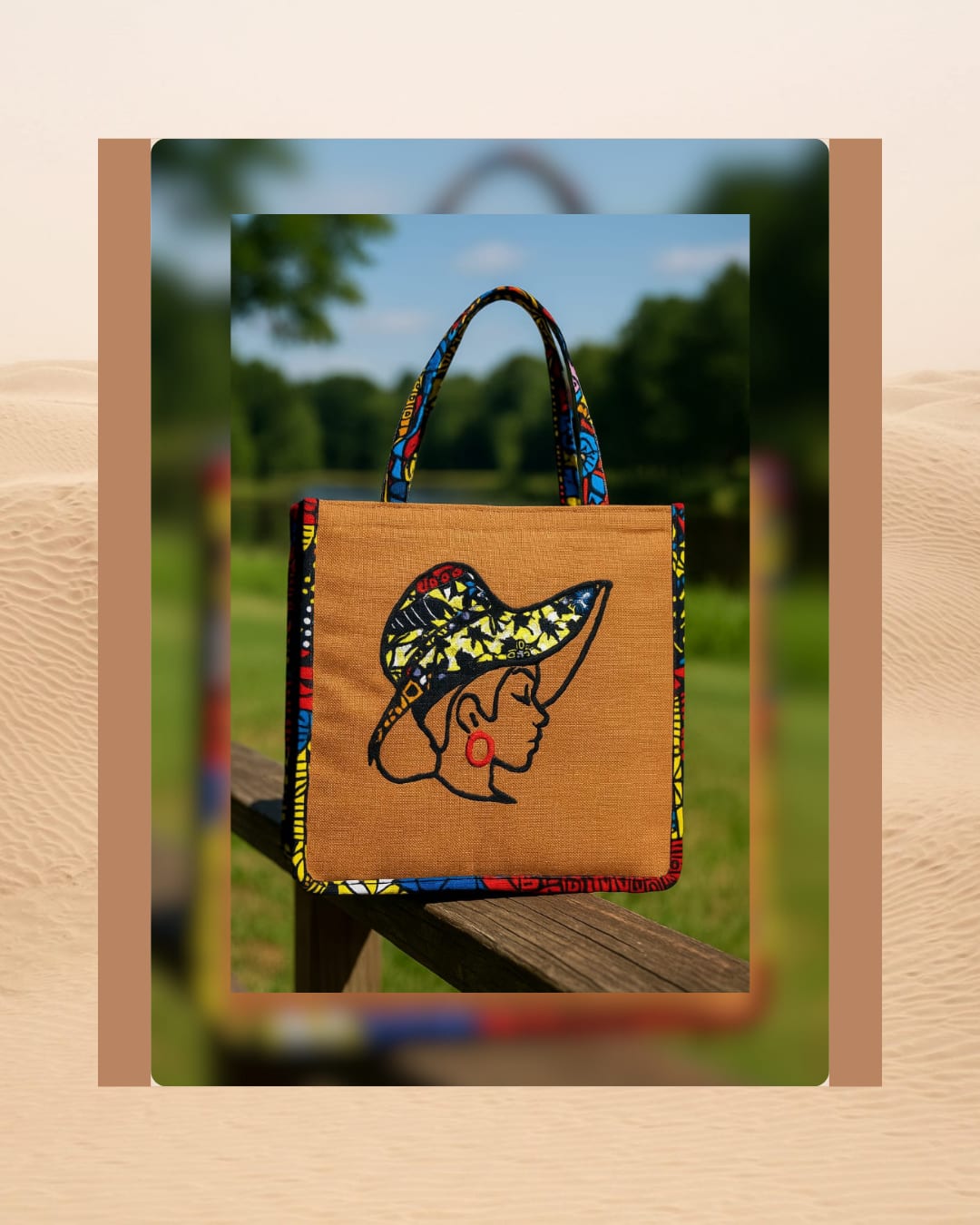 Main image for African Kitenge Styled Tote Bag